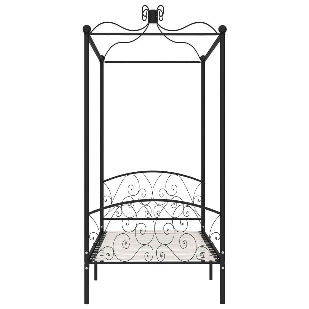 sengestel til himmelseng 90 x 200 cm metal sort