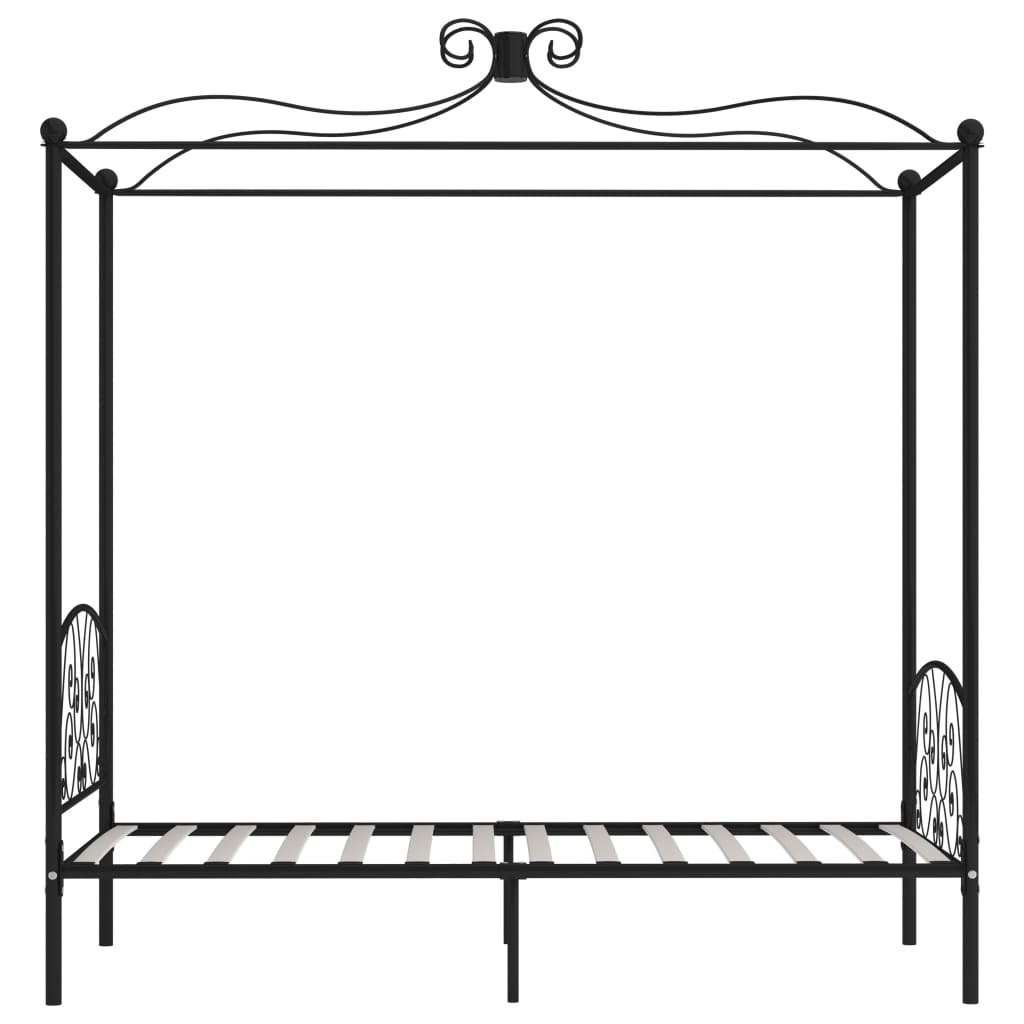 sengestel til himmelseng 100 x 200 cm metal sort