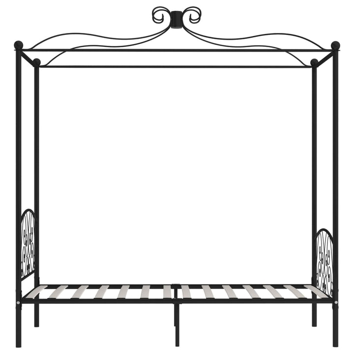 sengestel til himmelseng 100 x 200 cm metal sort