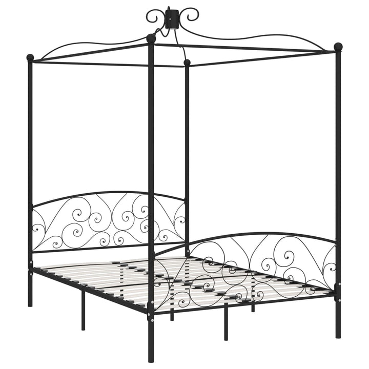 sengestel til himmelseng 120 x 200 cm metal sort