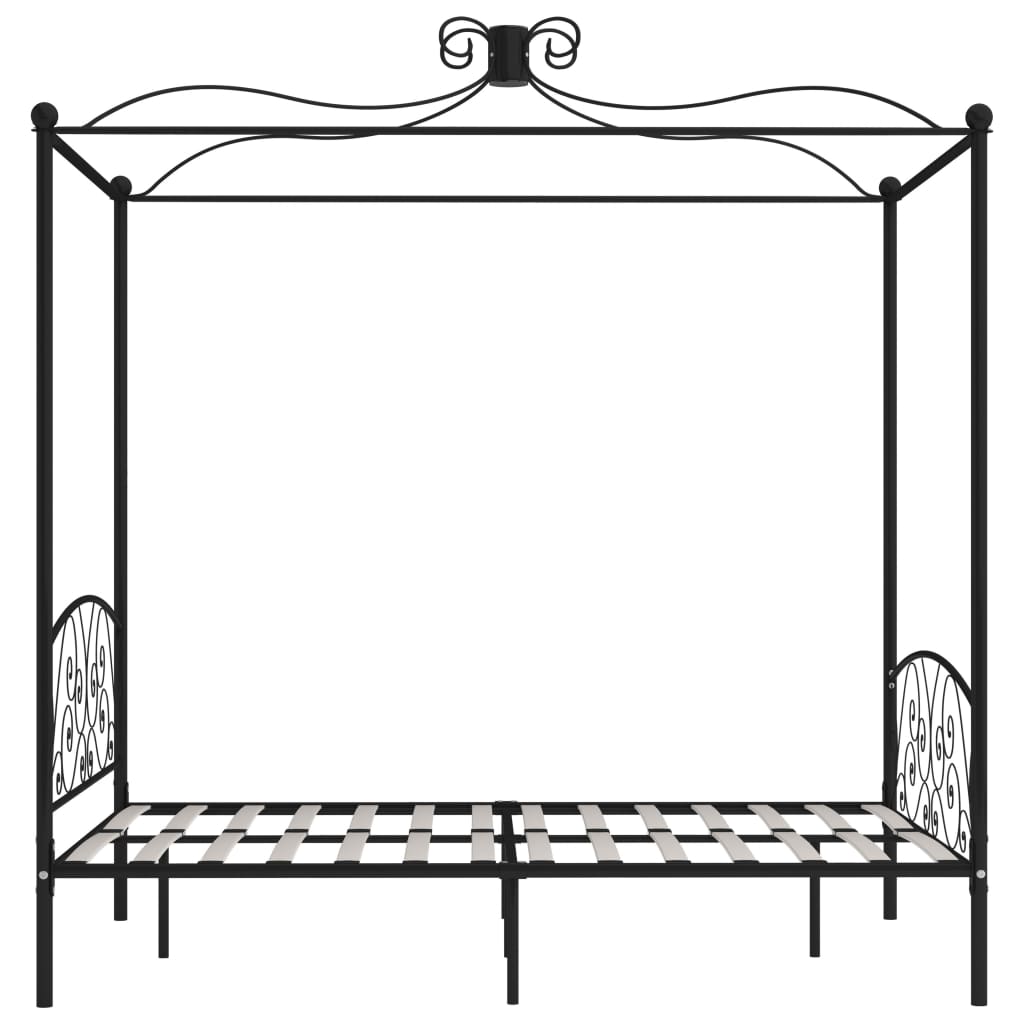 sengestel til himmelseng 120 x 200 cm metal sort