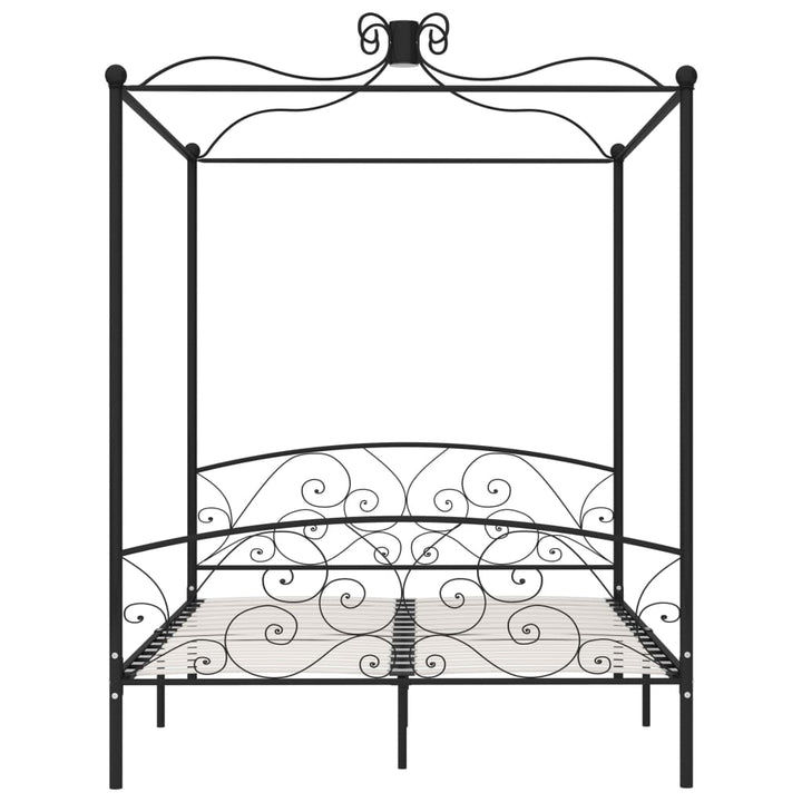 sengestel til himmelseng 160 x 200 cm metal sort