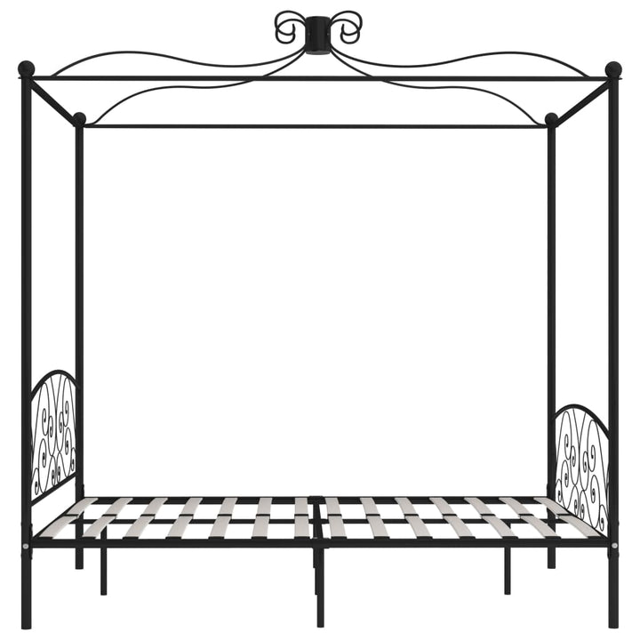 sengestel til himmelseng 160 x 200 cm metal sort
