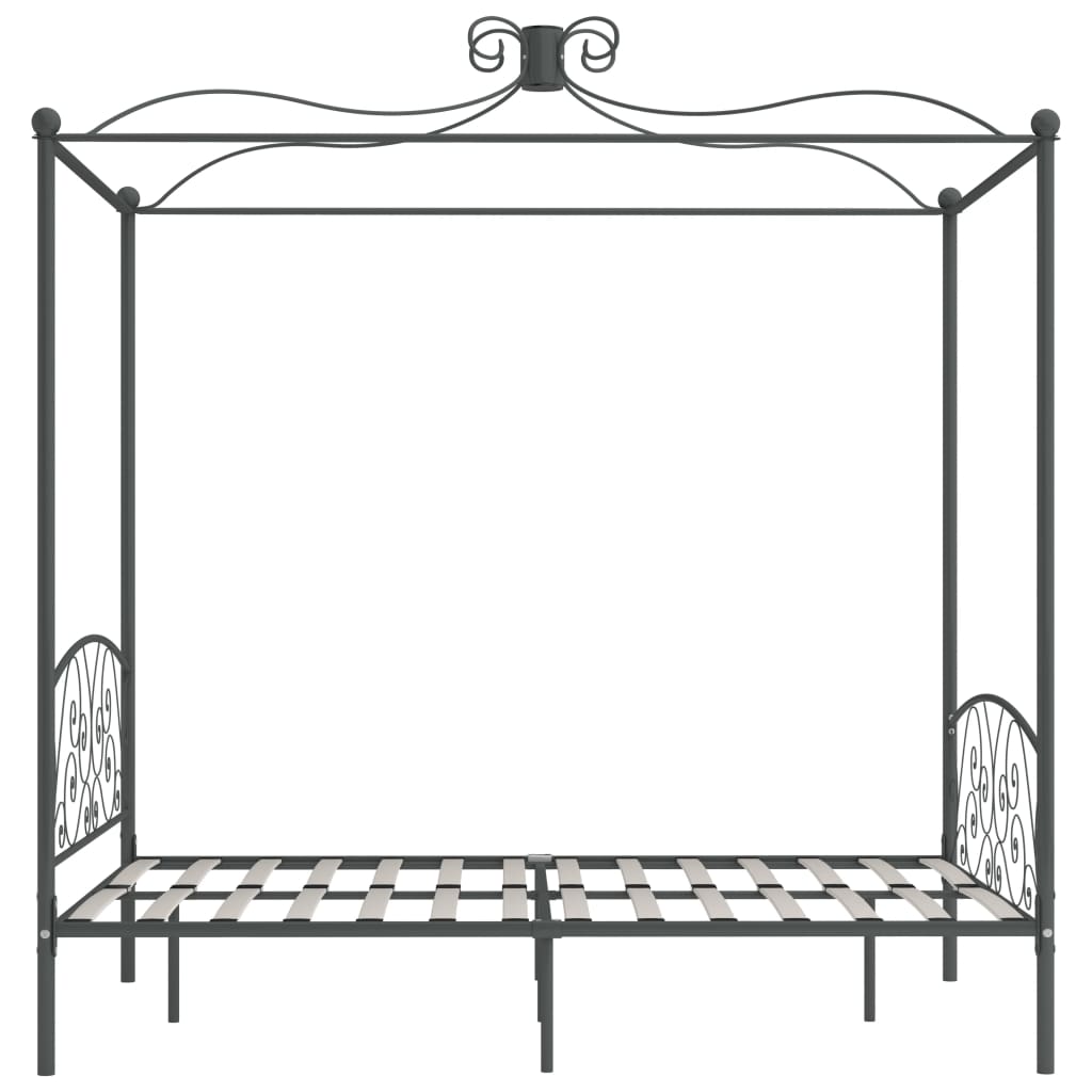 sengestel til himmelseng 140 x 200 cm metal grå