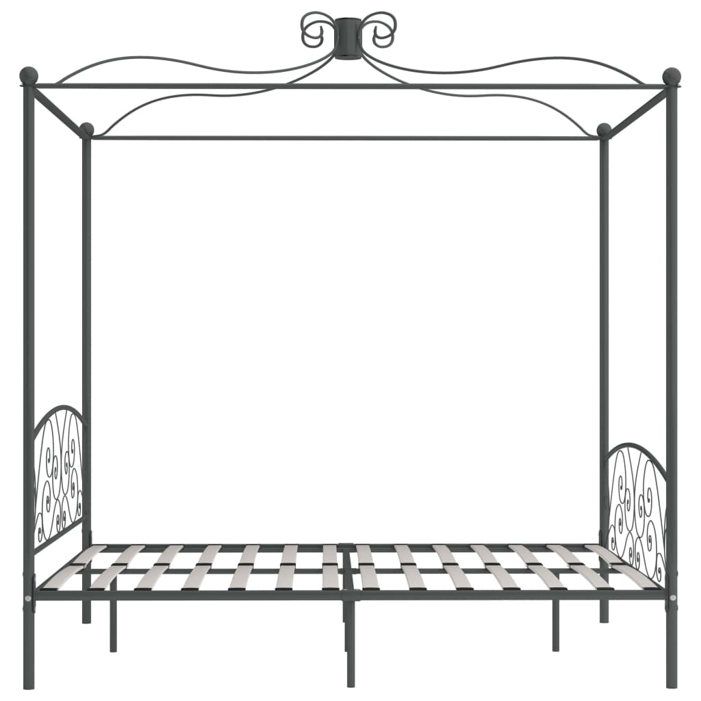sengestel til himmelseng 160 x 200 cm metal grå