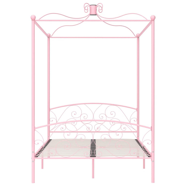 sengestel til himmelseng 140 x 200 cm metal pink