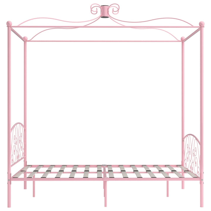 sengestel til himmelseng 140 x 200 cm metal pink