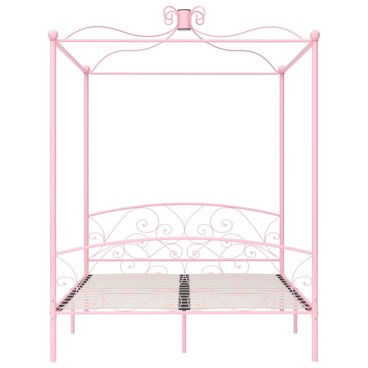 sengestel til himmelseng 160 x 200 cm metal pink