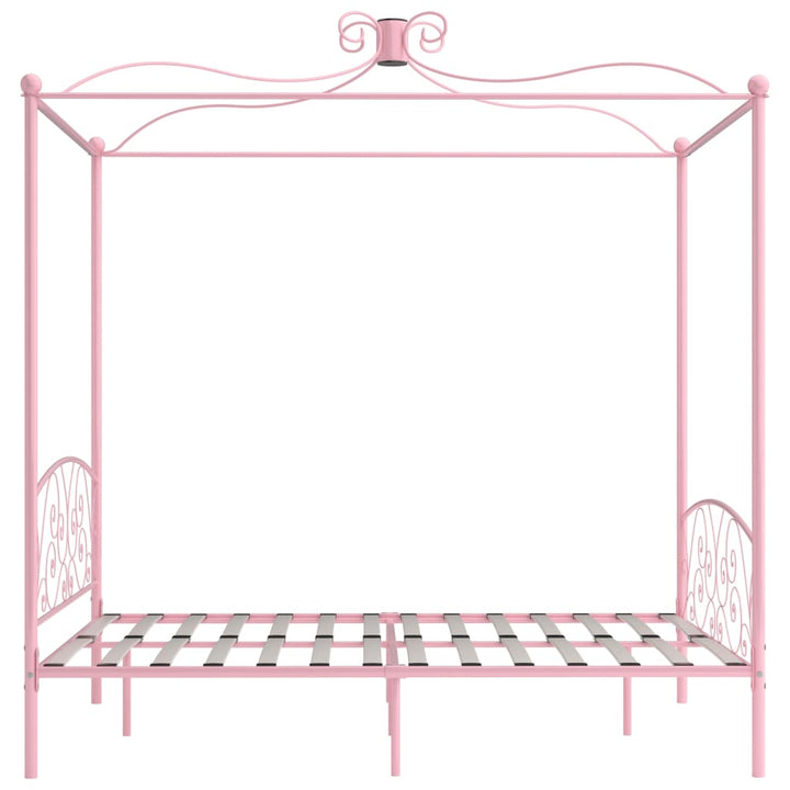 sengestel til himmelseng 160 x 200 cm metal pink