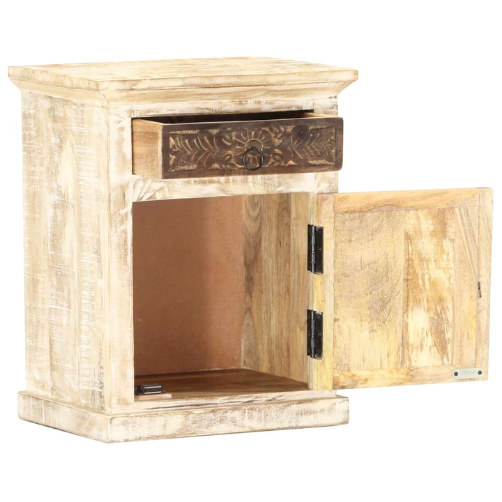 sengebord 40x30x50 cm massivt mangotræ
