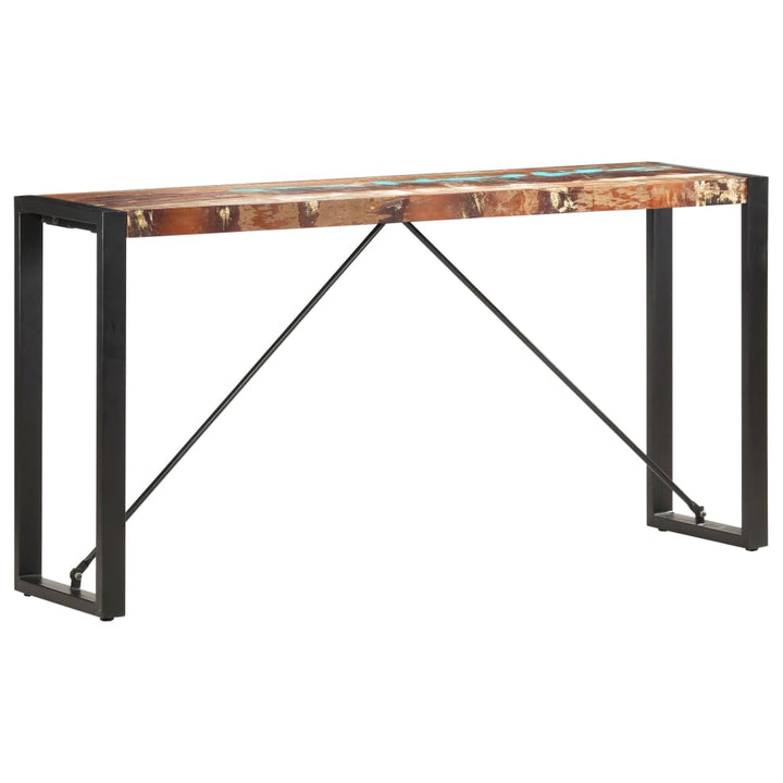 konsolbord 150 x 35 x 76 cm massivt genbrugstræ