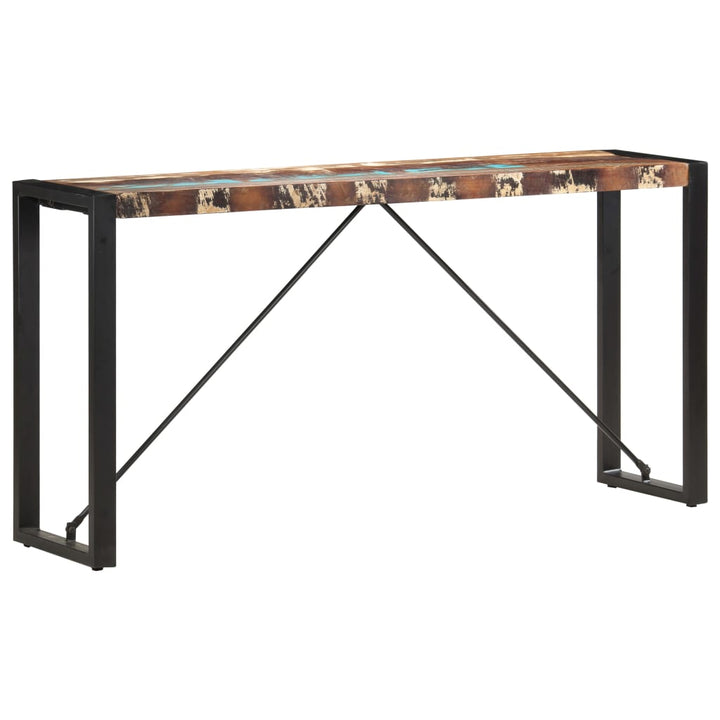 konsolbord 150 x 35 x 76 cm massivt genbrugstræ
