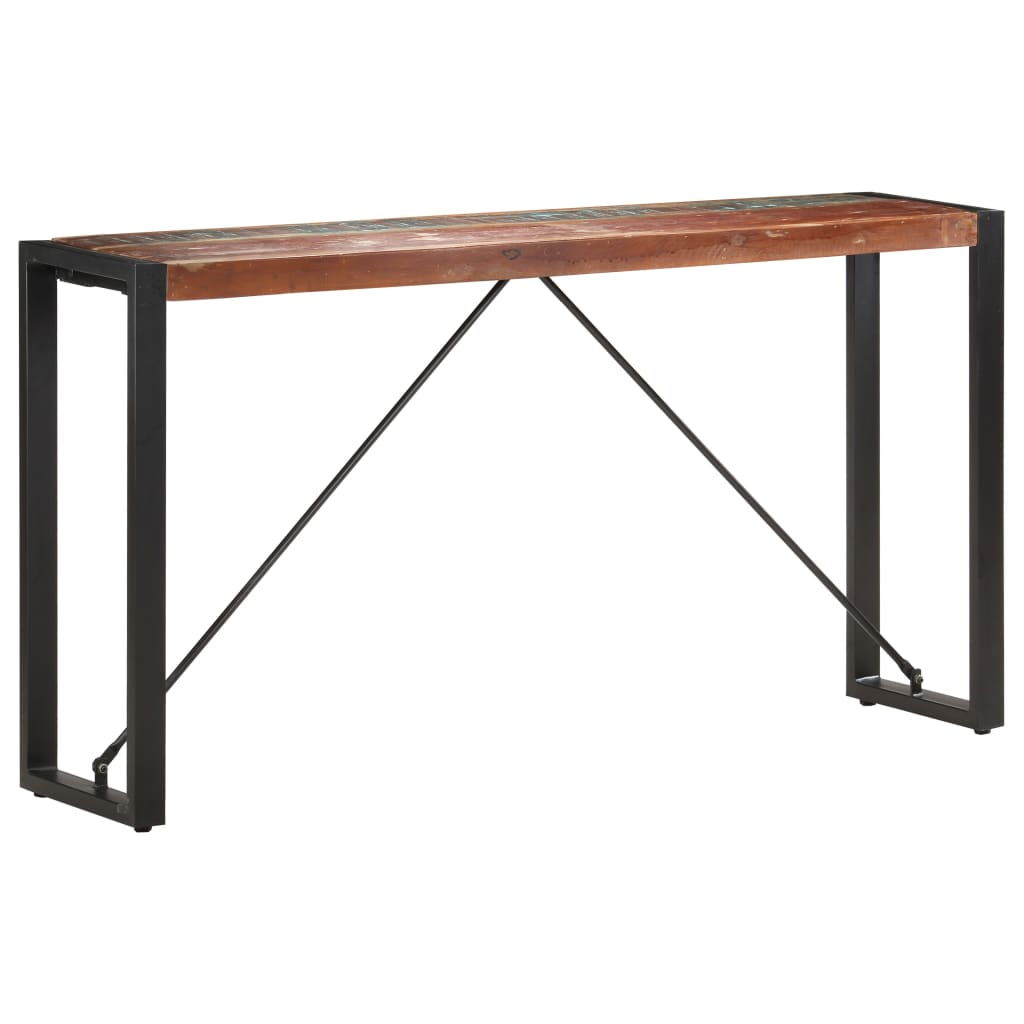 konsolbord 150 x 35 x 76 cm massivt genbrugstræ
