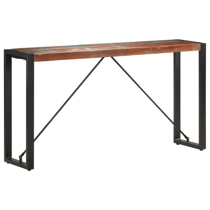 konsolbord 150 x 35 x 76 cm massivt genbrugstræ