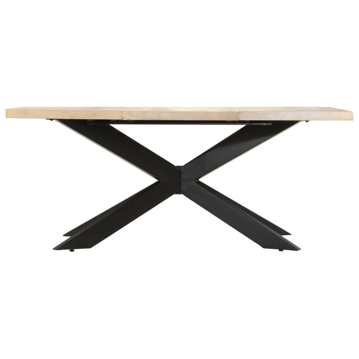 spisebord 180 x 90 x 76 cm massivt afbleget mangotræ