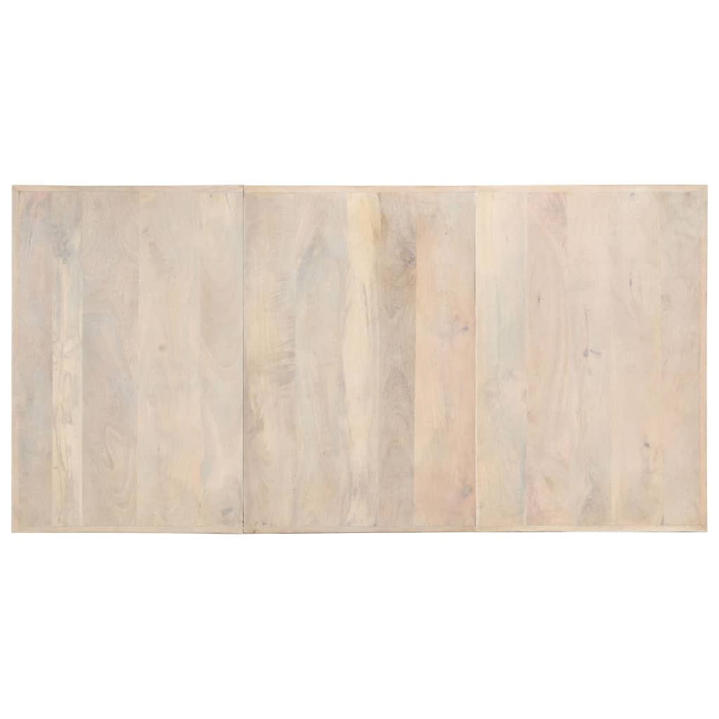 spisebord 180 x 90 x 76 cm massivt afbleget mangotræ