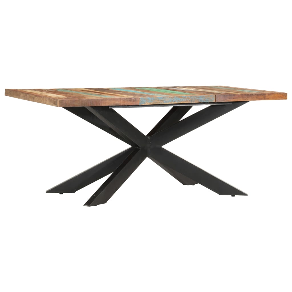 spisebord 180 x 90 x 76 cm massivt genbrugstræ