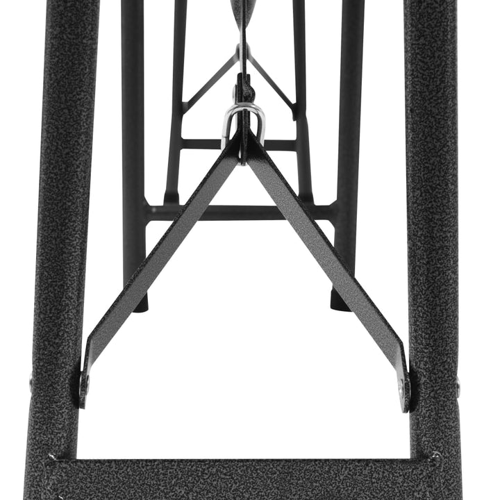 foldbare havebænke 2 stk. 180 cm HDPE sort