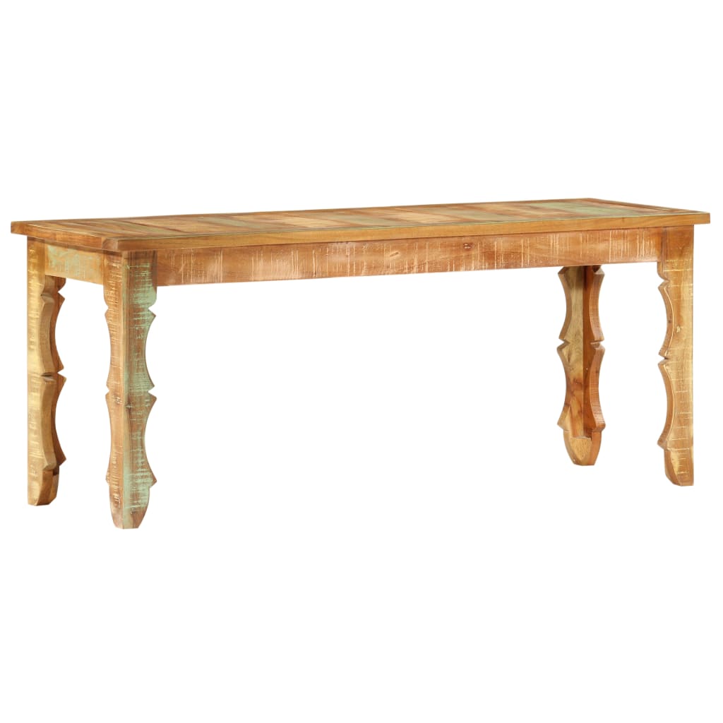 bænk 110x35x45 cm massivt genbrugstræ