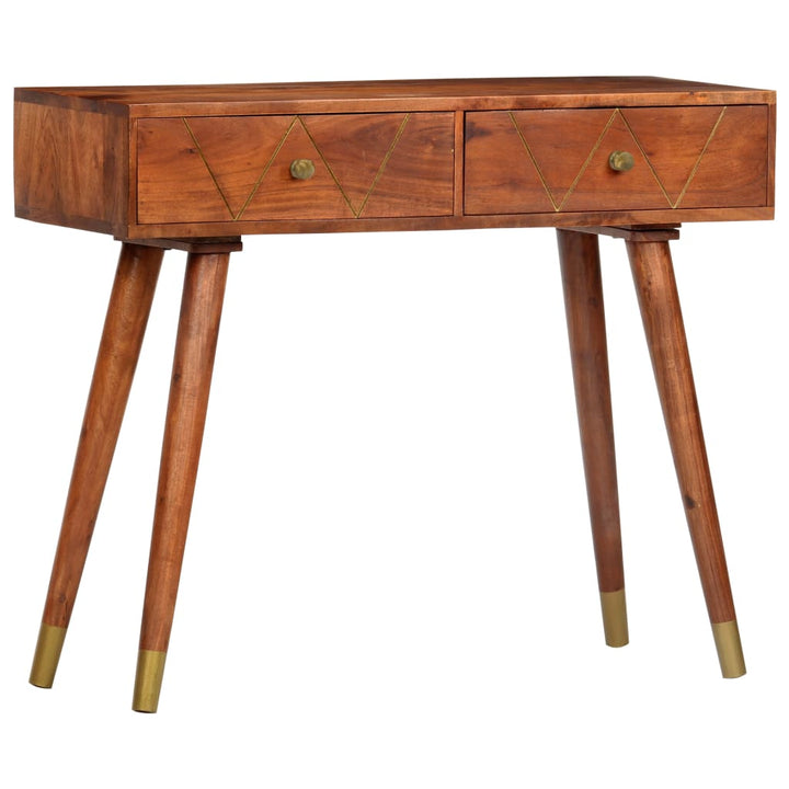 konsolbord 90 x 35 x 76 cm massivt akacietræ