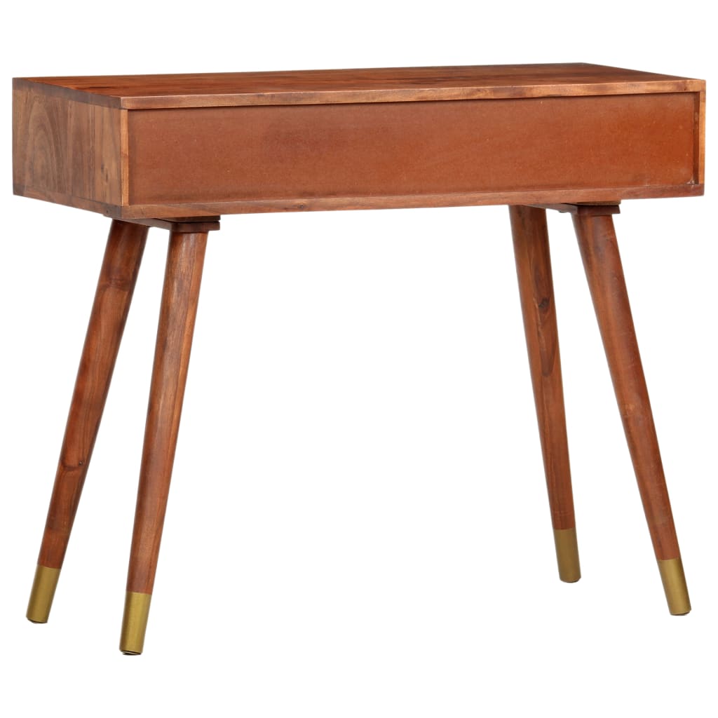 konsolbord 90 x 35 x 76 cm massivt akacietræ