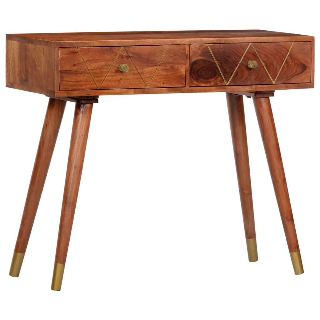 konsolbord 90 x 35 x 76 cm massivt akacietræ