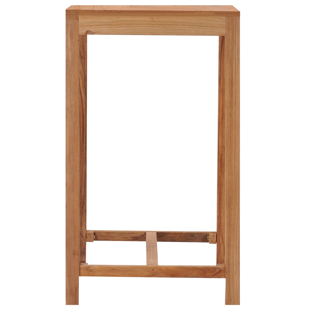 barbord til haven 60x60x105 cm massivt teaktræ