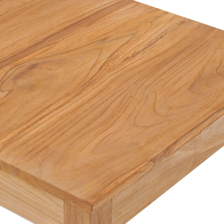 barbord til haven 60x60x105 cm massivt teaktræ