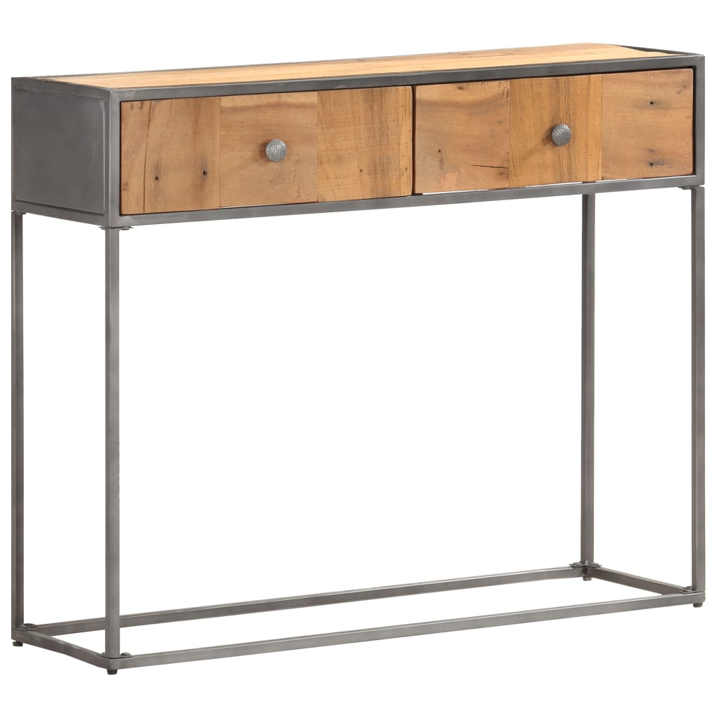 konsolbord 90x30x75 cm massivt genbrugstræ