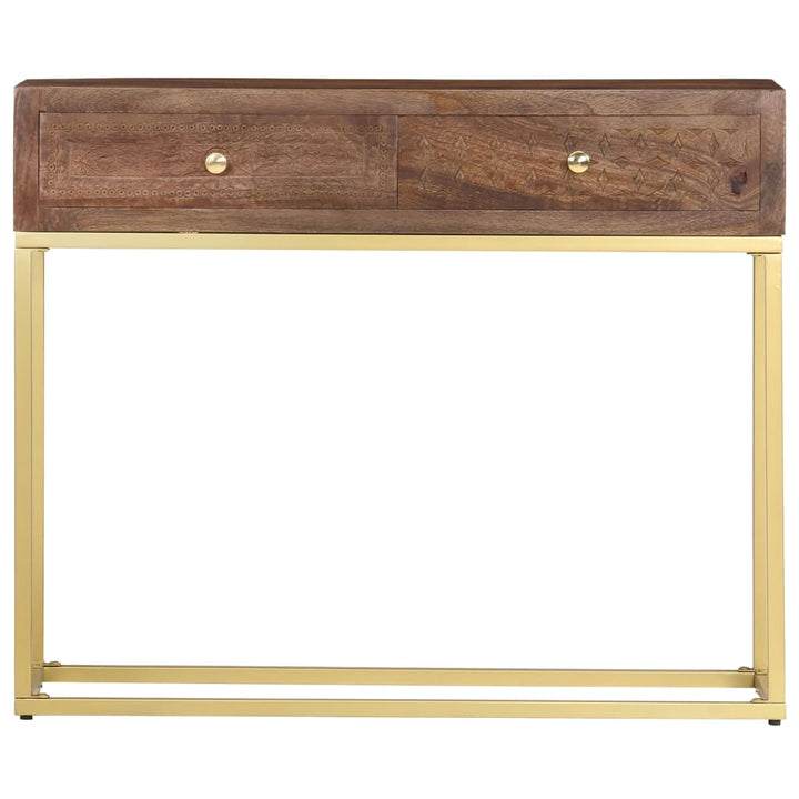 konsolbord 90 x 30 x 75 cm massivt mangotræ