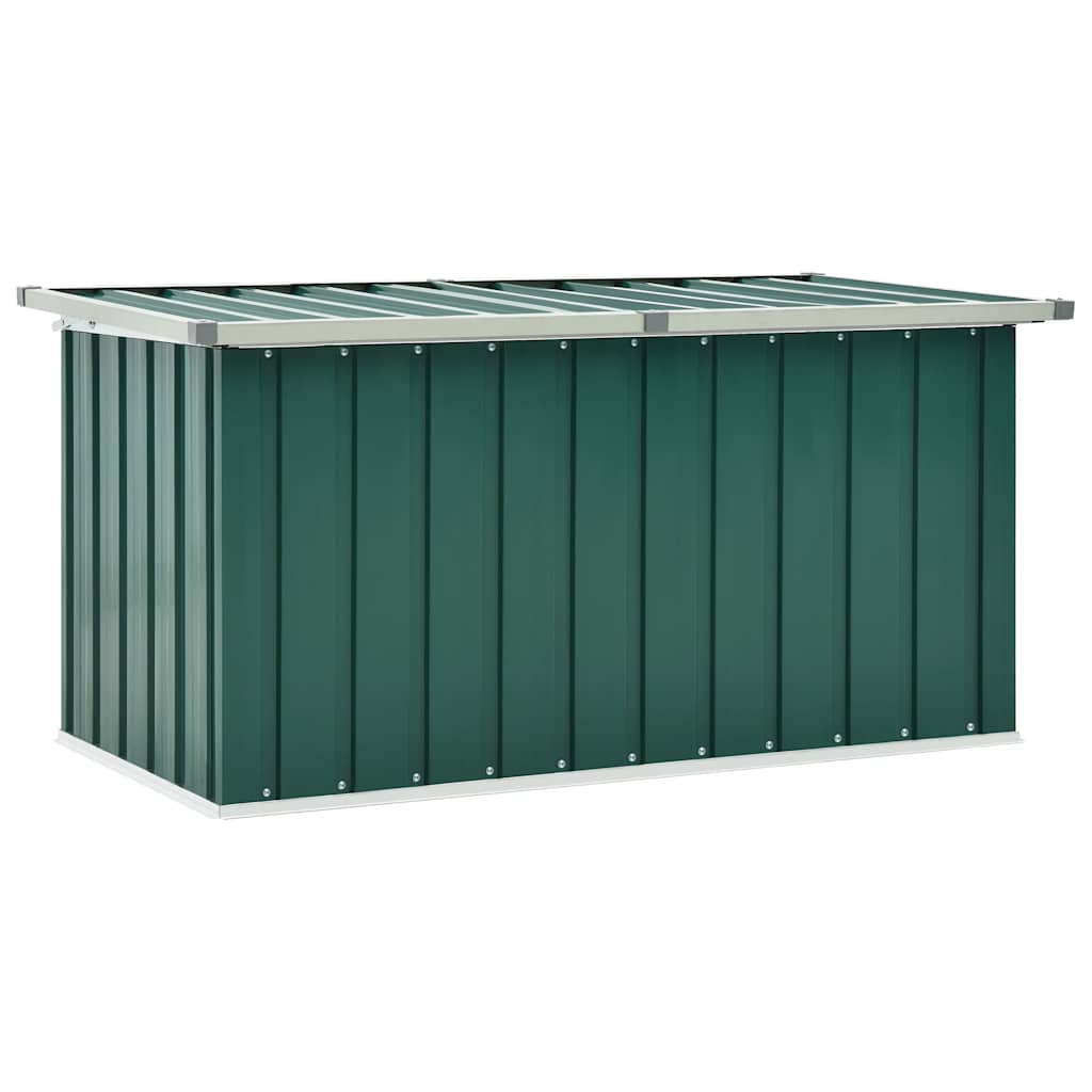 opbevaringskasse til haven grøn 129x67x65 cm