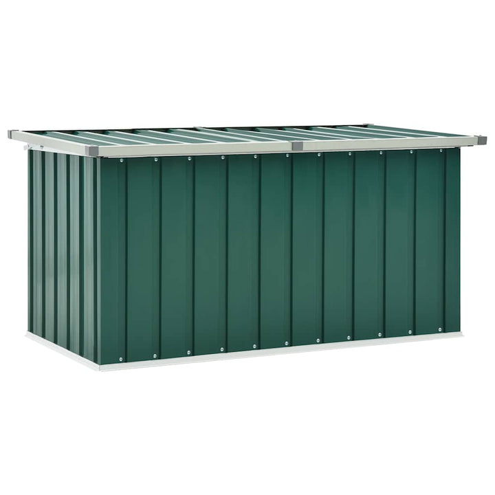 opbevaringskasse til haven grøn 129x67x65 cm