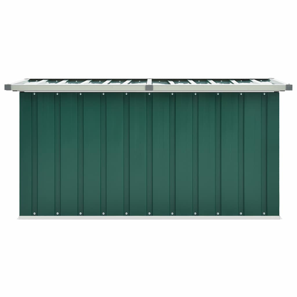 opbevaringskasse til haven grøn 129x67x65 cm