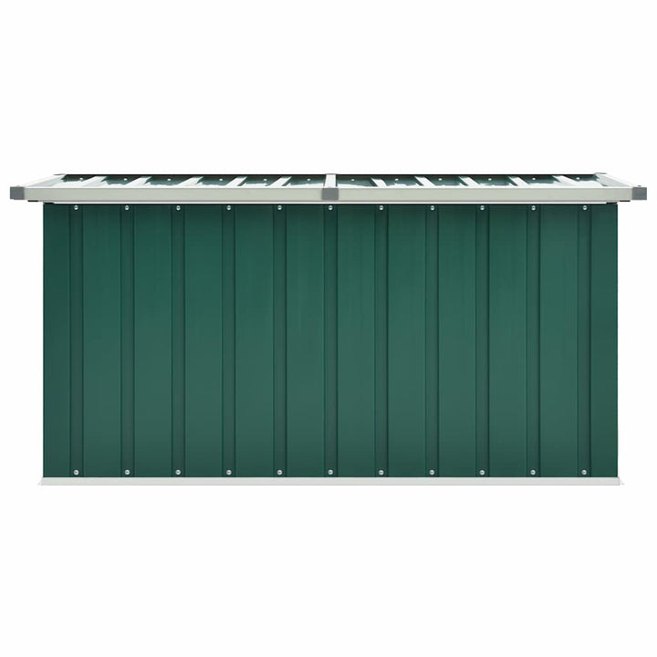 opbevaringskasse til haven grøn 129x67x65 cm