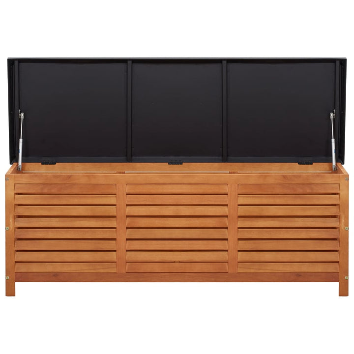 opbevaringskasse til haven 150x50x55 cm massivt eukalyptustræ