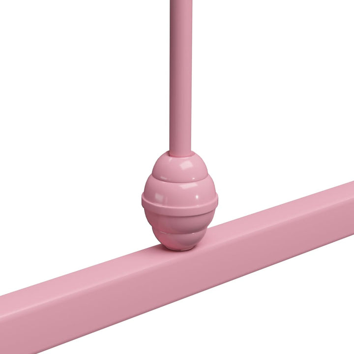 sengestel 90x200 cm metal pink