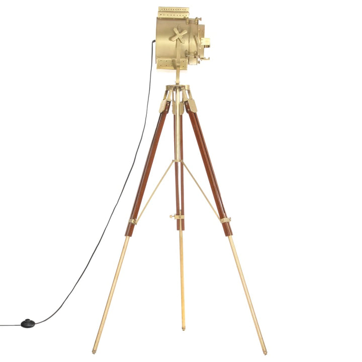 gulvlampe med trefod 193 cm massivt mangotræ