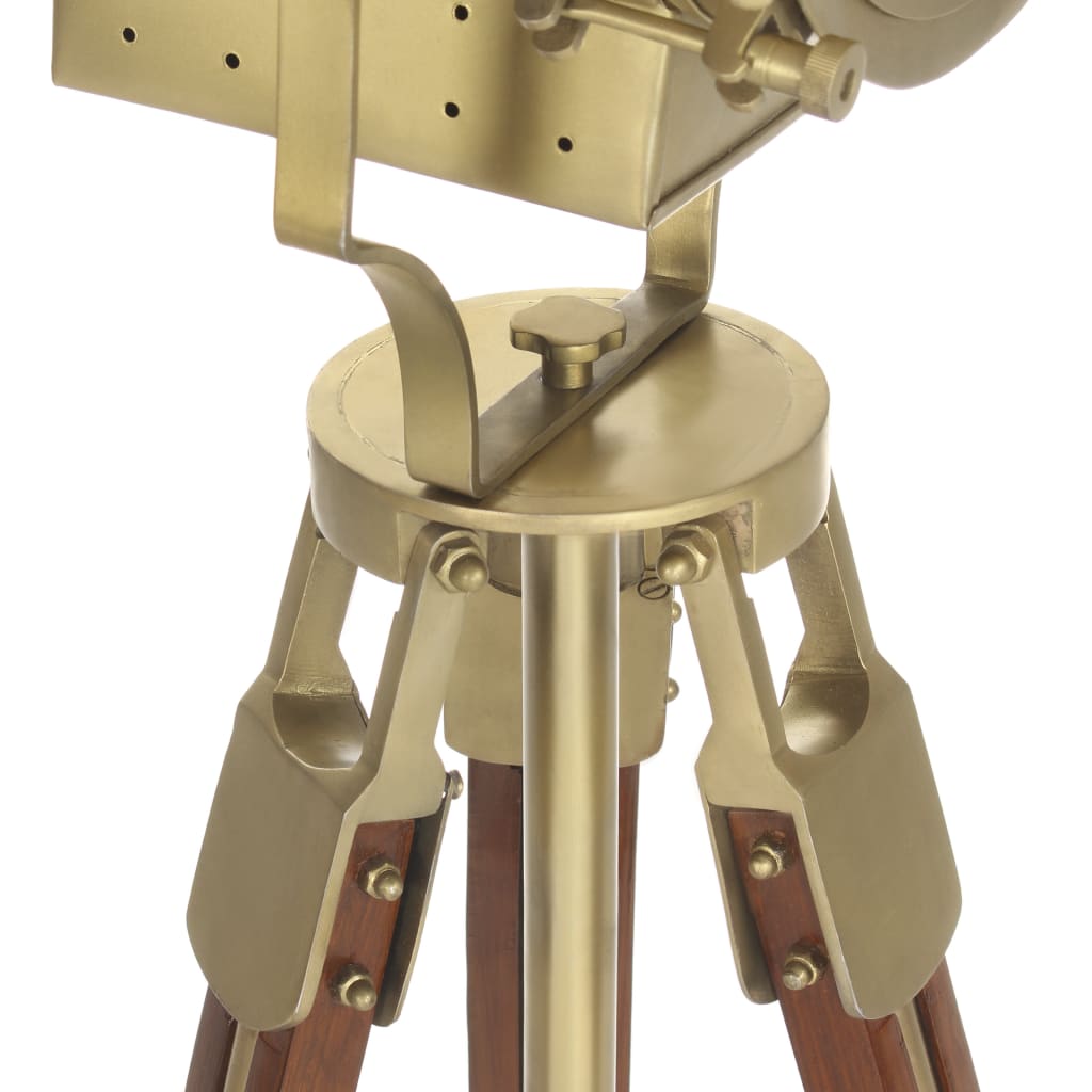gulvlampe med trefod 193 cm massivt mangotræ