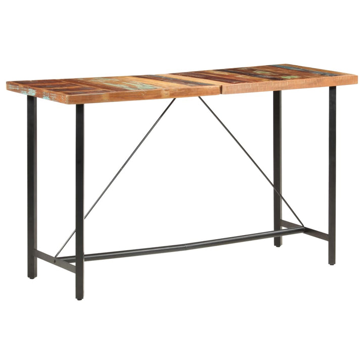 barbord 180x70x107 cm massivt genbrugstræ