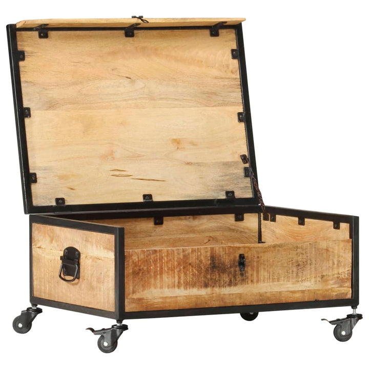 sofabord 70x50x33 cm massivt mangotræ