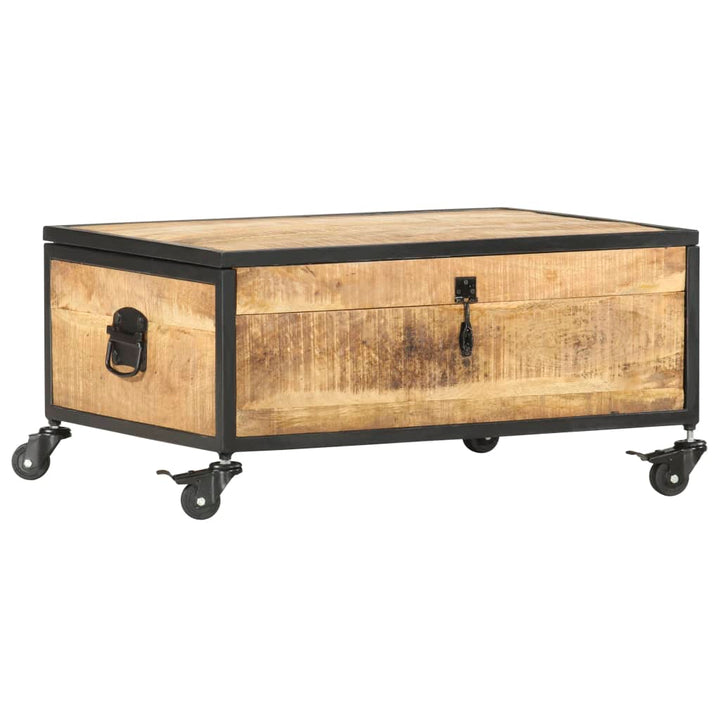 sofabord 70x50x33 cm massivt mangotræ
