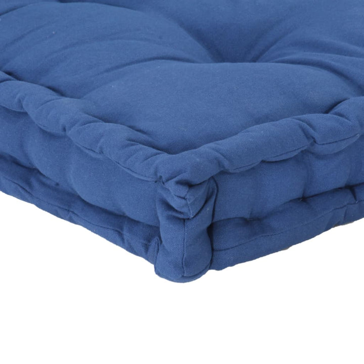 hynde til pallesofa 120x80x10 cm bomuld lyseblå