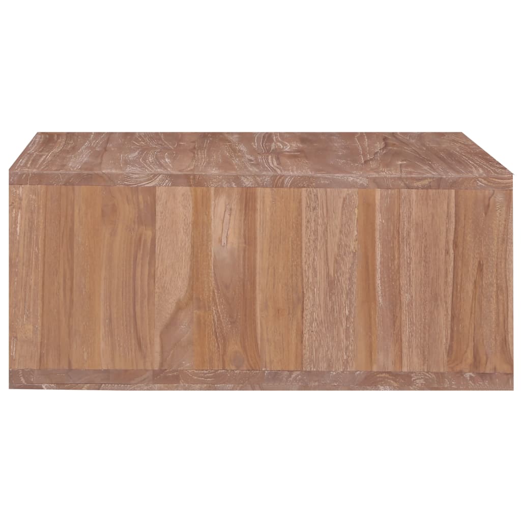sofabord 70x70x30 cm massivt teaktræ