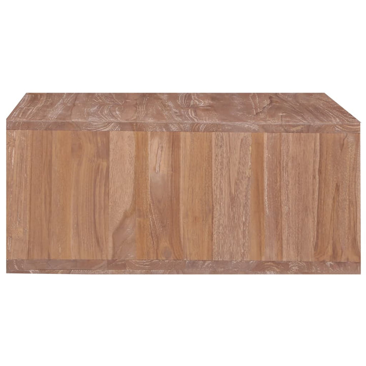 sofabord 70x70x30 cm massivt teaktræ
