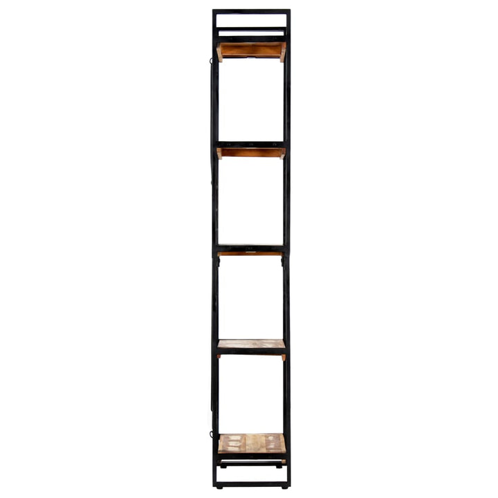 bogreol med 5 hylder 60x30x180 cm massivt genbrugstræ