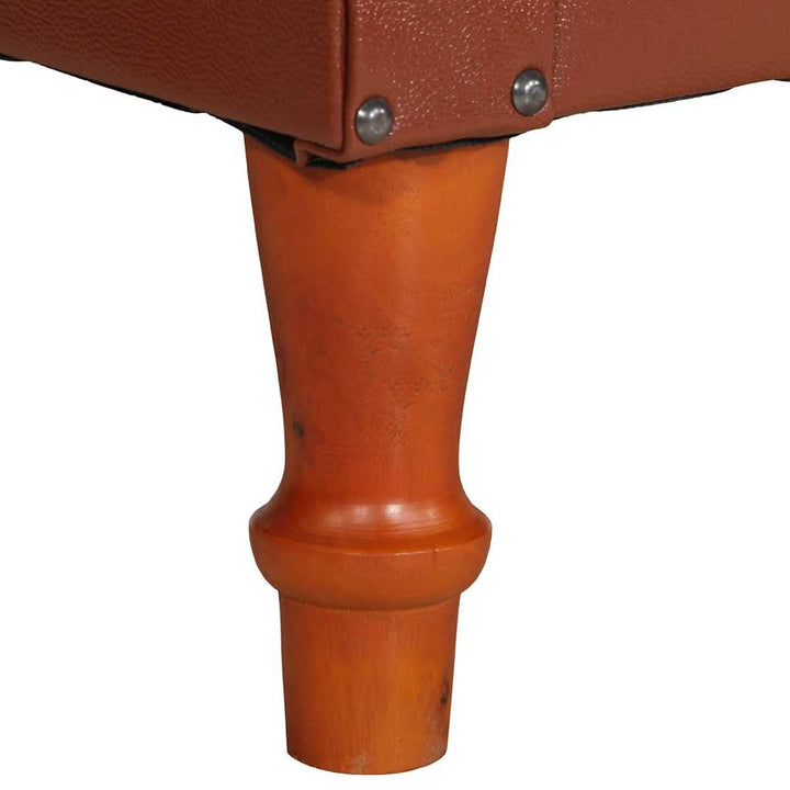 lænestol ægte læder brun