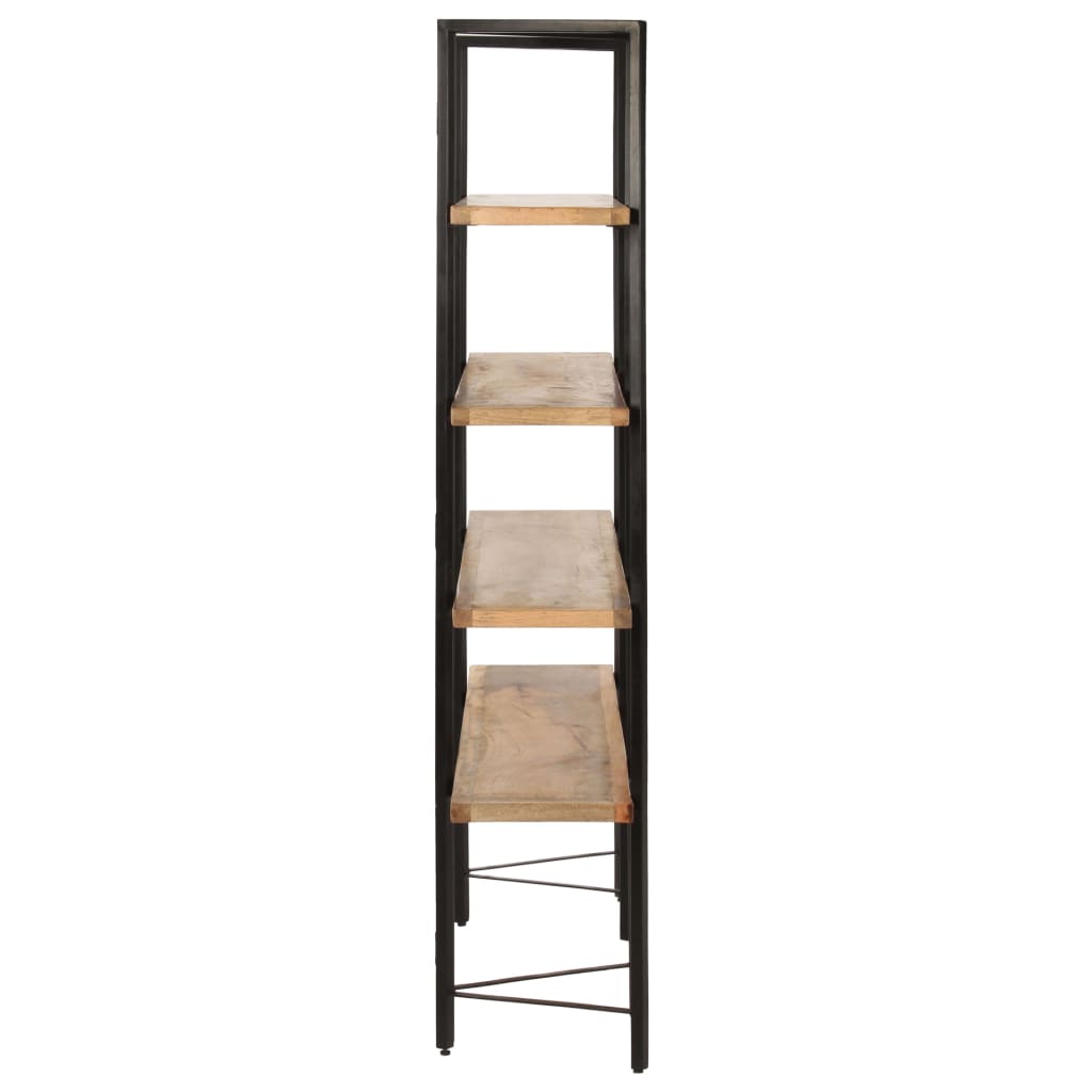 bogreol med 4 hylder 160x35x160 cm massivt mangotræ
