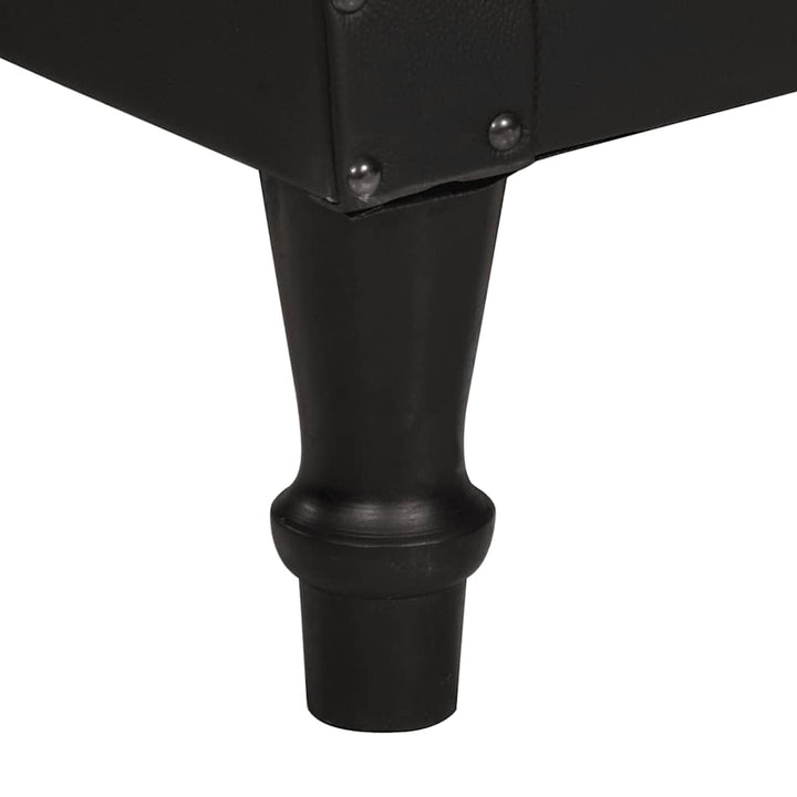 lænestol ægte gedeskind sort