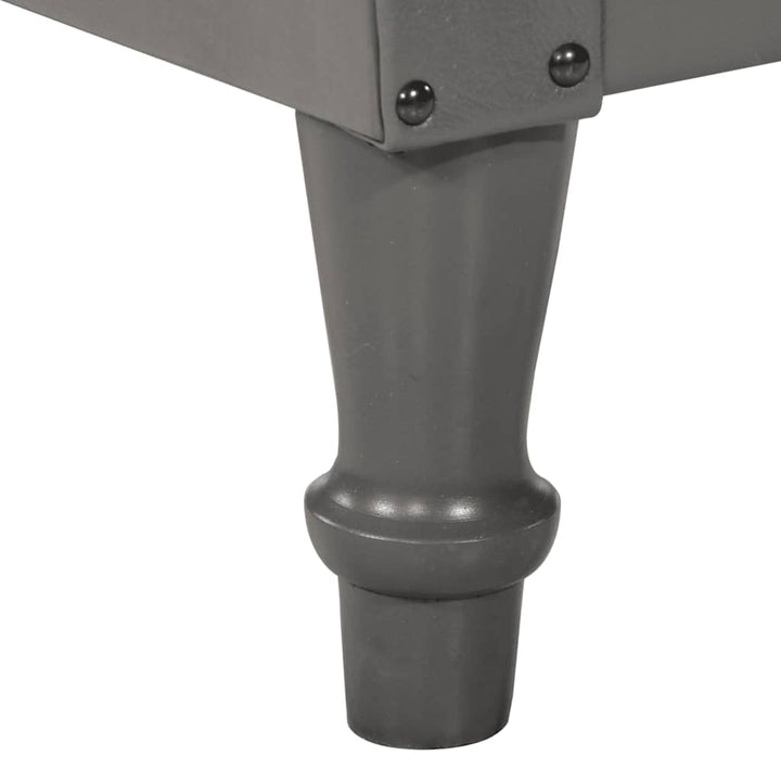 lænestol ægte gedeskind grå