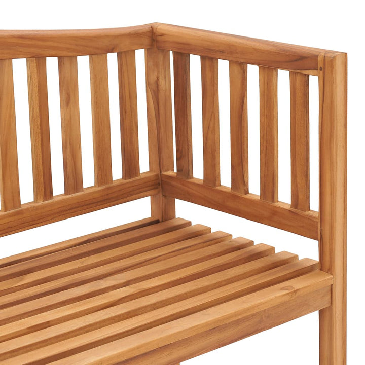 havebænk 150 cm massivt teaktræ